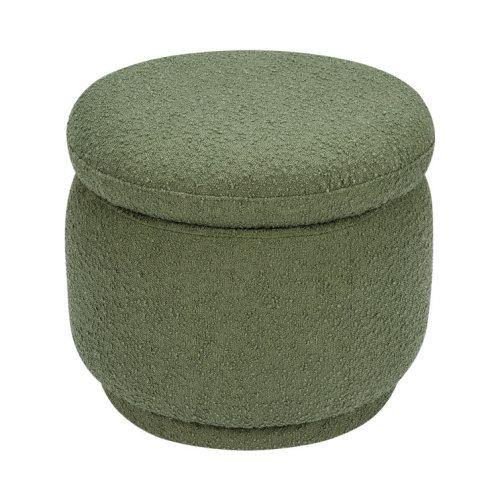 Enoki 21" Wide Round Storage Ottoman with Storage