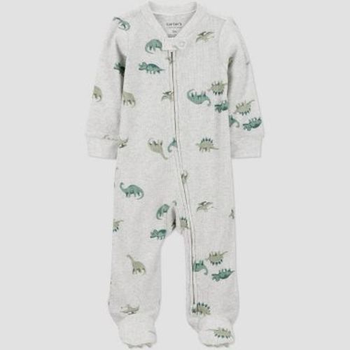 Carter's Just One You® Baby Boys' Dinosaur Printed Sleep N' Play - Gray Newborn