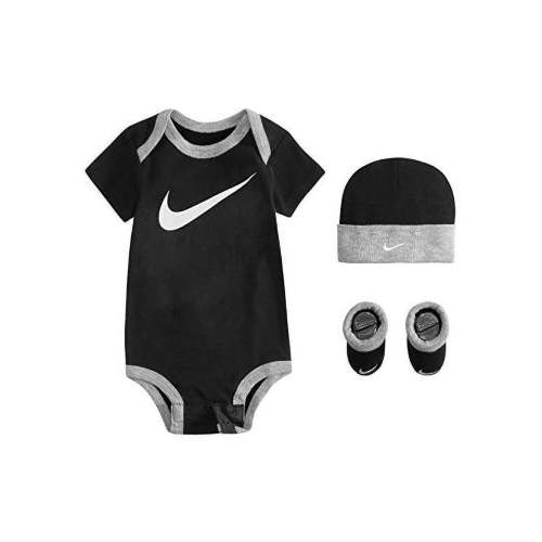 [LN0072-023] Baby Nike Bodysuit, Hat and Booties 3-PC Box Set