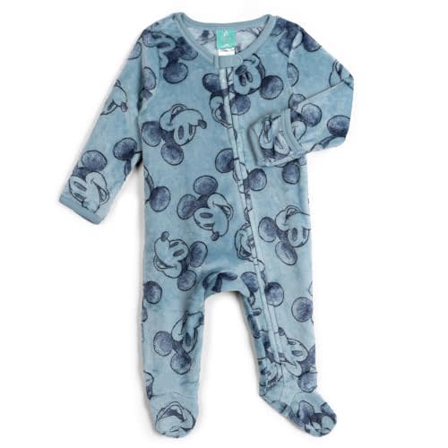 Disney Baby Boys Long Sleeve Footed Sleep and Play Coveralls
