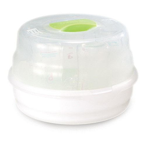 Pigeon Microwave Steam Steriliser Baby Feeding Bottle Disinfectant Cleaner Clear