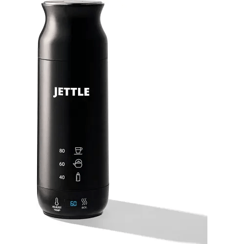 Electric Kettle - Travel Portable Heater for Coffee Tea Milk Soup - Stainless Steel Travel Water Boiler tea pot with Temperature Control - LED - Automatic Power Off - 450ml - Kitchen Appliance
