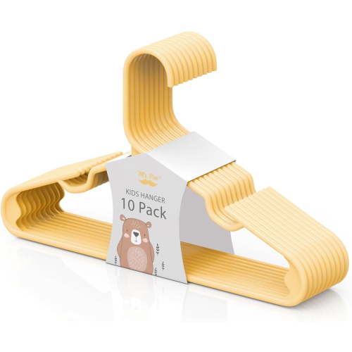 Mr. Pen Kids Hanger Clean And Smooth Finish Plastic Clothes Hanger, Yellow