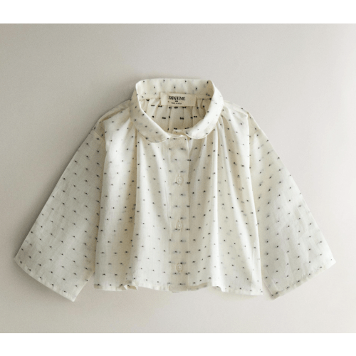 BABY DOTTED MESH SHIRT
