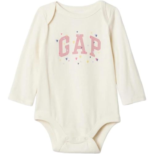 GAP Unisex Baby Long Sleeve Logo Bodysuit
