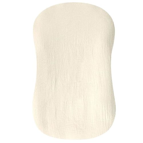 Hooyax Muslin Baby Lounger Cover 1 Pack, 100% Cotton Soft & Breathable Infant Lounger Covers Only for Newborn (Cream)