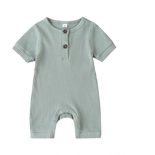 Infant Newborn Baby Boys Girls Cotton Linen Romper Summer Jumpsuit Sleeveless Overalls Clothing Set