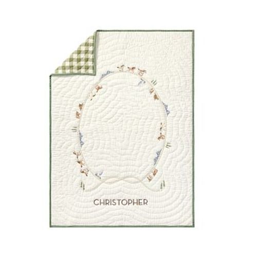 Carter Cowboy Baby/Toddler Quilt ,36 x 50, Green Multi