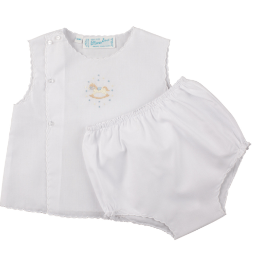 Baby Boys Blue and White Diaper Set | Newborn Diaper Set | Feltman Brothers