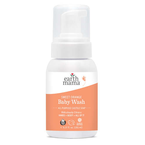 Sweet Orange Castile Organic Baby Wash | Earth Mama