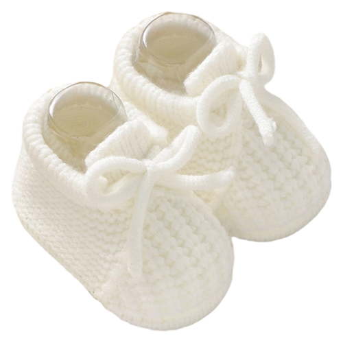 Liyamei Baby Girls First Walking Shoes Soft Sole Knit Booties With Bow For Infant Toddler Winter Indoor Outdoor Suitable For 0 12 Months Infant Sneakers Size 0-3 Months