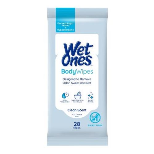Wet Ones Body Wipes Travel Pack - 28ct: Fresh Scent, Whole Body Use, Personal Wipe