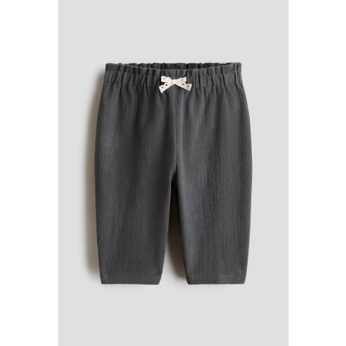 TEXTURED COTTON PANTS