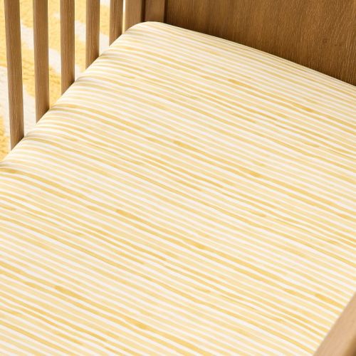Painted Stripe Crib Fitted Sheet