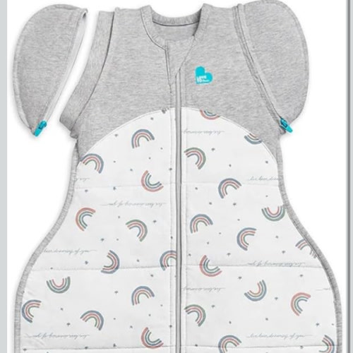 Swaddle UP Transition Bag, Warm 2.5 TOG, Medium (13-19 lbs.), White Rainbow Dream
