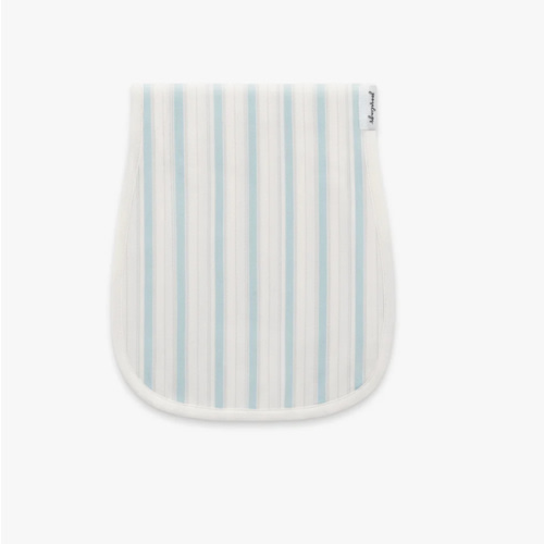 Seaside Stripes Burp Cloth - Ocean