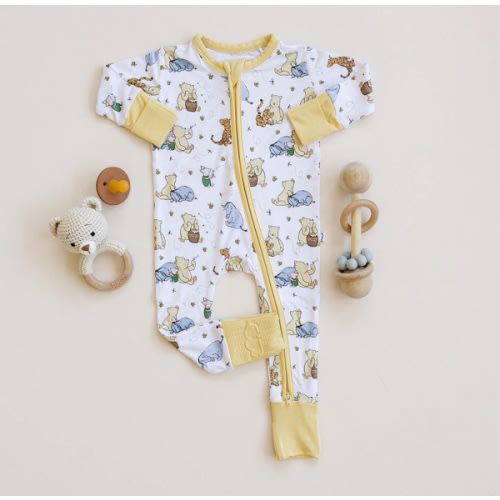 100 Acre Snooze Yellow Zippie Jammie