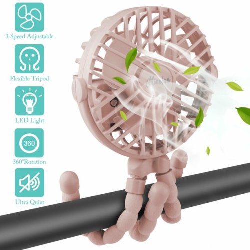 USB Portable Tripod Cooling 3 Speeds Handheld Personal Little Mini Fan Clip On Desk Baby Stroller For Office Home