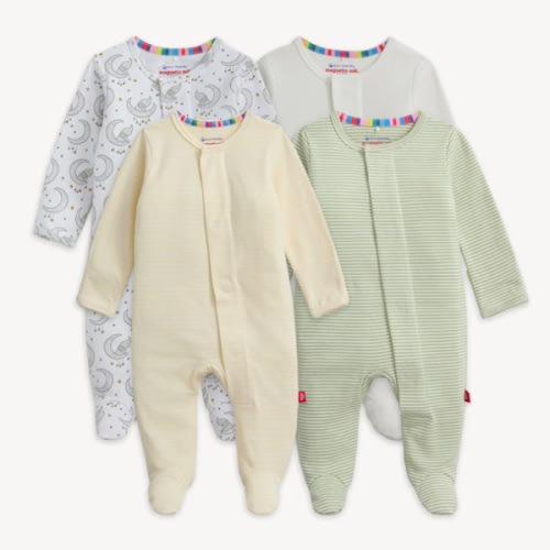 Magnetic 4-Pack Footie – NB