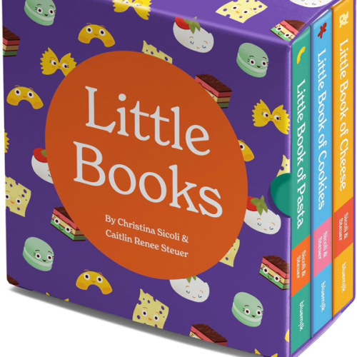 Little Books Culinary Collection Future Foodie 3 Board Book Box Set Pasta Cookies Cheese Phonics and Rhymes Baby Shower Gift 0-12 Months Toddler Book Ages 1-4 Years