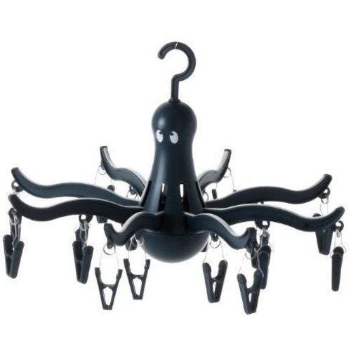 Ikea 801.896.63 Pressa Hanging Dryer with 16 Clothes Clips, Dark Blue