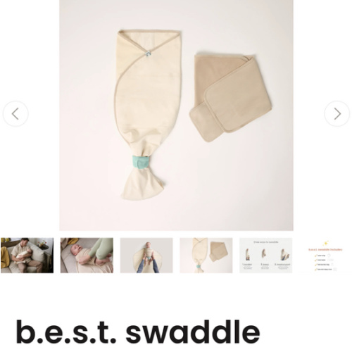b.e.s.t. swaddle - Coconut cream