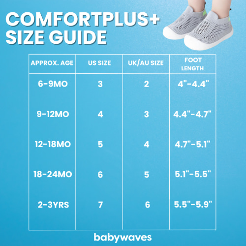 ComfortPlus+ Mesh Baby Sneakers – Baby Waves
