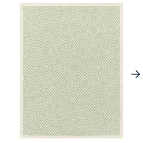 Harborview Herringbone Sprout Green Mini Blanket