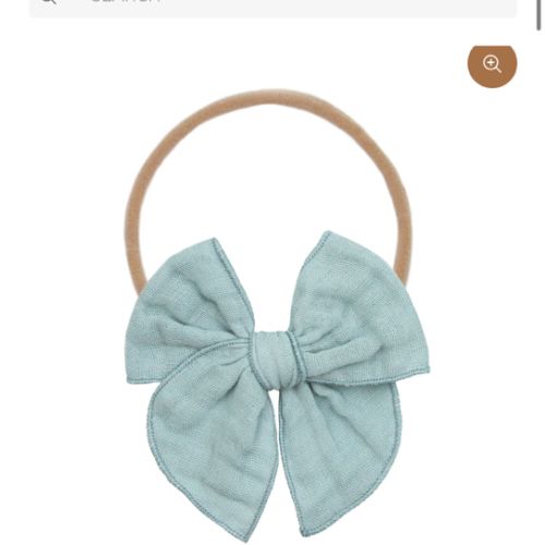 Cloud Muslin™ Heirloom Bow - Steel Headband
