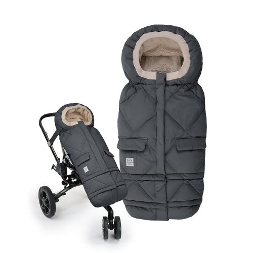 7AM Enfant Stroller Blanket 212 - Adjustable Baby Car Seat Zipped Blanket for Babies Winter, Unisex Multi Purpose Fleece Lined Warm Hooded Toddler Footmuff Water Repellent | (6M - 4T)