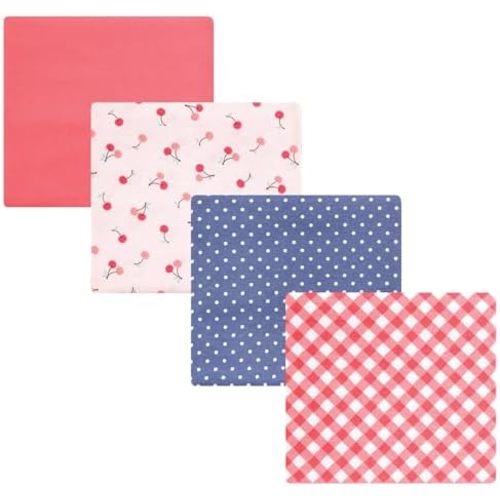 Luvable Friends Little Treasure Flannel Receiving Blankets 4pk