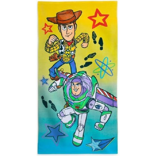 DISNEY STORE Official Toy Story Kids Bath Towel, Soft & Absorbent Beach Towels, 100% Cotton Pool Towel, 29 by 59 Inches, Highly Absorbent Bath Towels for Bathroom