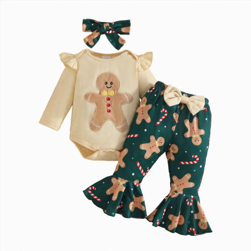 NIEWTR Newborn Infant Baby Girl Clothes Fall Winter Outfits Infant Romper Pants Cute Baby Girls Clothes 0 3 6 12 18 24 Months(B-White,6-12 Months)
