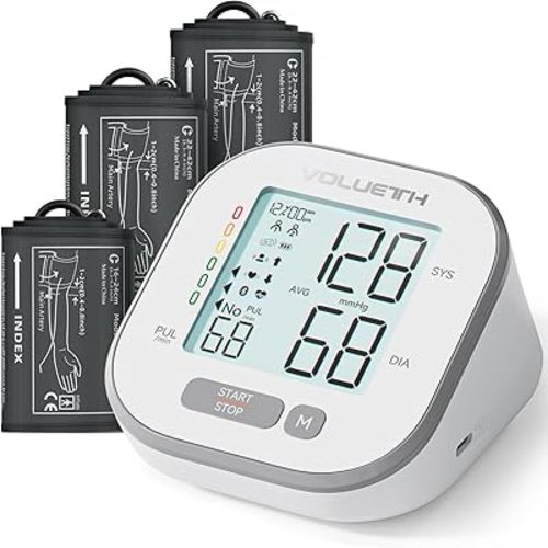 Pediatric Blood Pressure Cuff, Blood Pressure Machine for Home Use - 3 Size Cuffs, Small 4"-8", Medium 6"-10" and Large 7"-17", Perfect for Family Health Monitoring
