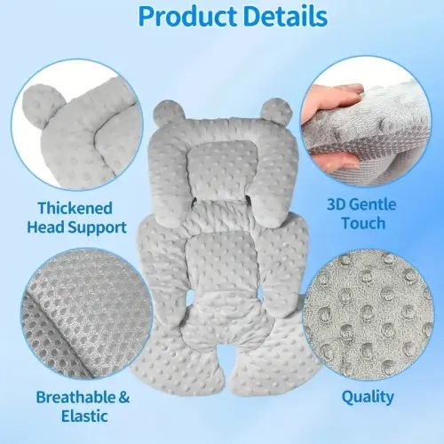 double sided winter childrens car seat cushion thickened - Temu