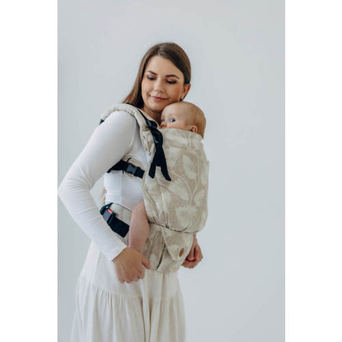 LennyUpGrade PRO Carrier, Standard Size, jacquard weave (50% cotton, 25% hemp, 25% lyocell) - VIRIDIFLORA - CONNECT