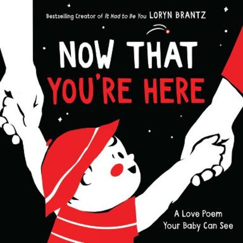 Now That You're Here - (Love Poem Your Baby Can See) by Loryn Brantz (Board Book)