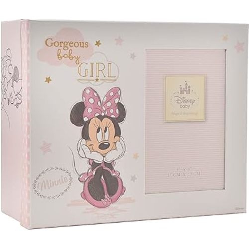Happy Homewares Magical Beginnings Minnie Mouse Keepsake Box - Perfect for Storing Special Mementos - Officially Licensed