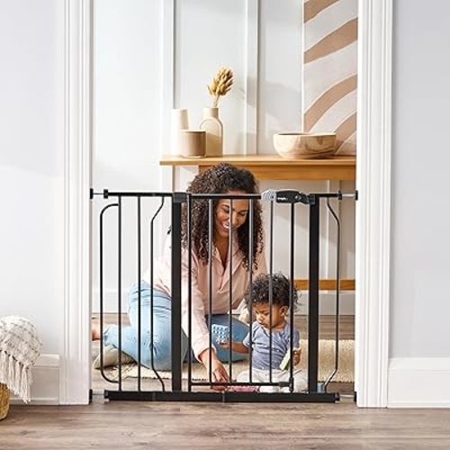Regalo Safety 38" Baby Gate for Doorways & Bottom of Stairs, Pressure Mount Design for Babies, Toddlers & Pets, Tested & Safe for 30 Years, American Designed, American Owned