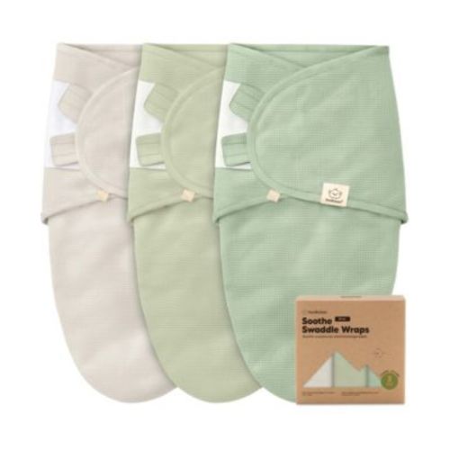 3pk Soothe Wren Swaddle Sleep Sacks, Organic Newborn Swaddles Wrap 0-3 Months, Soft Baby Wearable Blanket