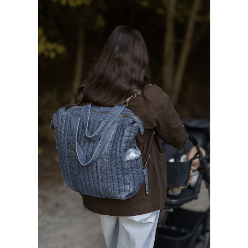 Denim Convertible Diaper Bag - Vintage Wash