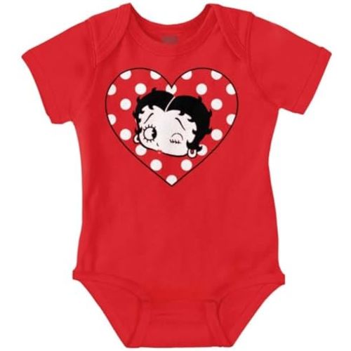 Betty Boop Wink and a Kiss Polka Dots Baby Bodysuit Jumper Girls
