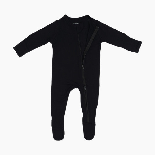 Kyte Baby Zipper Footie - Midnight, 0-3 M