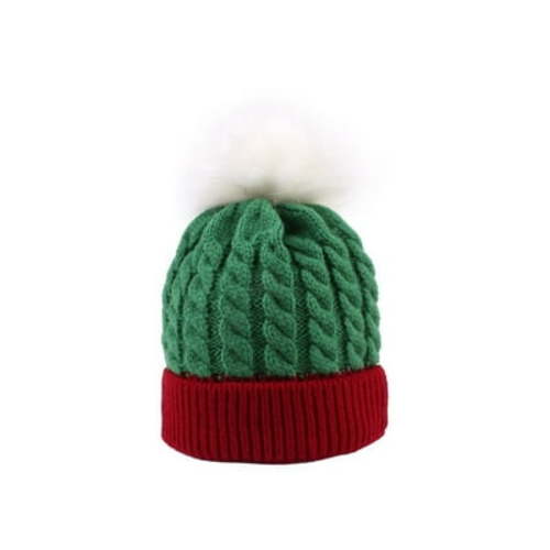 Tisoloow Soft Warm Fleece Lined Baby Winter Hat for Newborn Infant Toddler Kids Baby Beanie Hats for Girls Boys Christmas B 1-6 Years