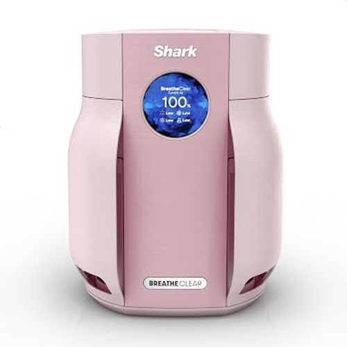 Shark BreatheClear Compact Pro Smart Air Purifier, HP062PK, Blush