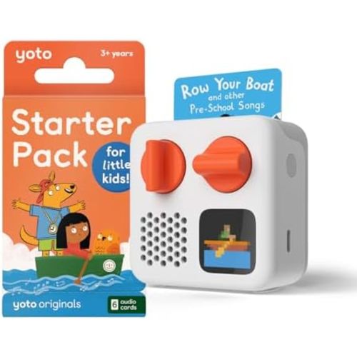 Yoto Mini (2024 Edition) + Starter Pack for Little Kids Bundle, Ages 3+