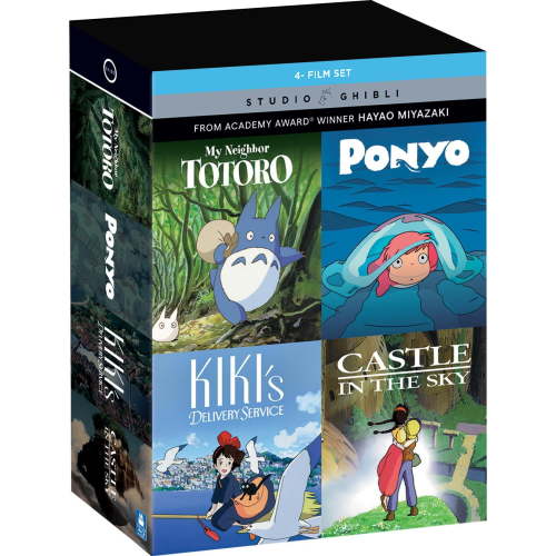 4-Movie Studio Ghibli Collection (My Neighbor Tortoro / Ponyo / Kiki'S Delivery Service / Castle In The Sky) (Walmart Exclusive) (Blu-ray), Anime, Shout! Factory