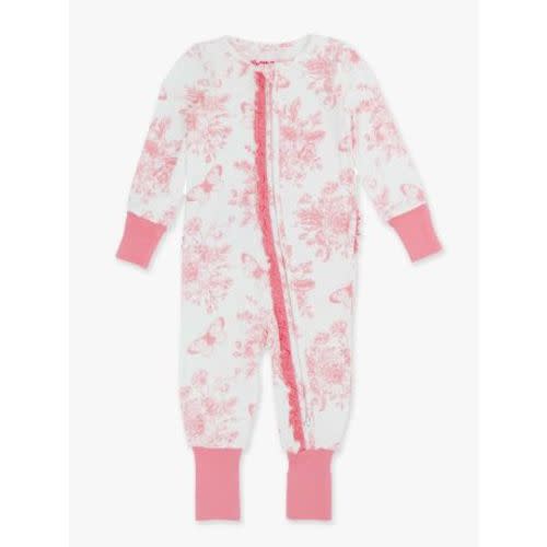 Convertible Ruffle One Piece Pajama, Bamboo Viscose