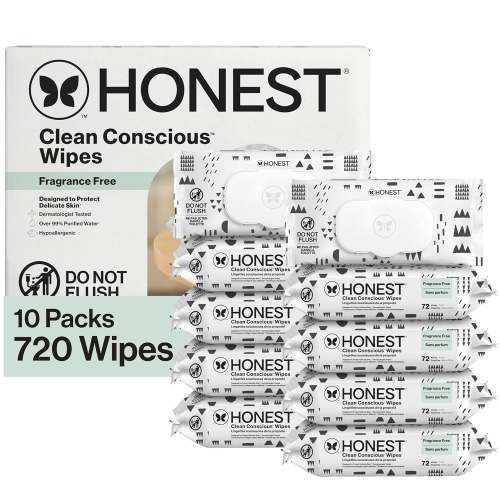The Honest Company Baby Wipes for Sensitive Skin, Hypoallergenic, Frag – Absolutely Cutely