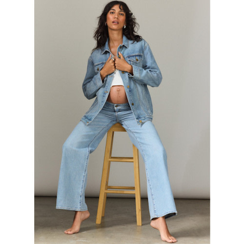 The Classic Maternity Jean Jacket